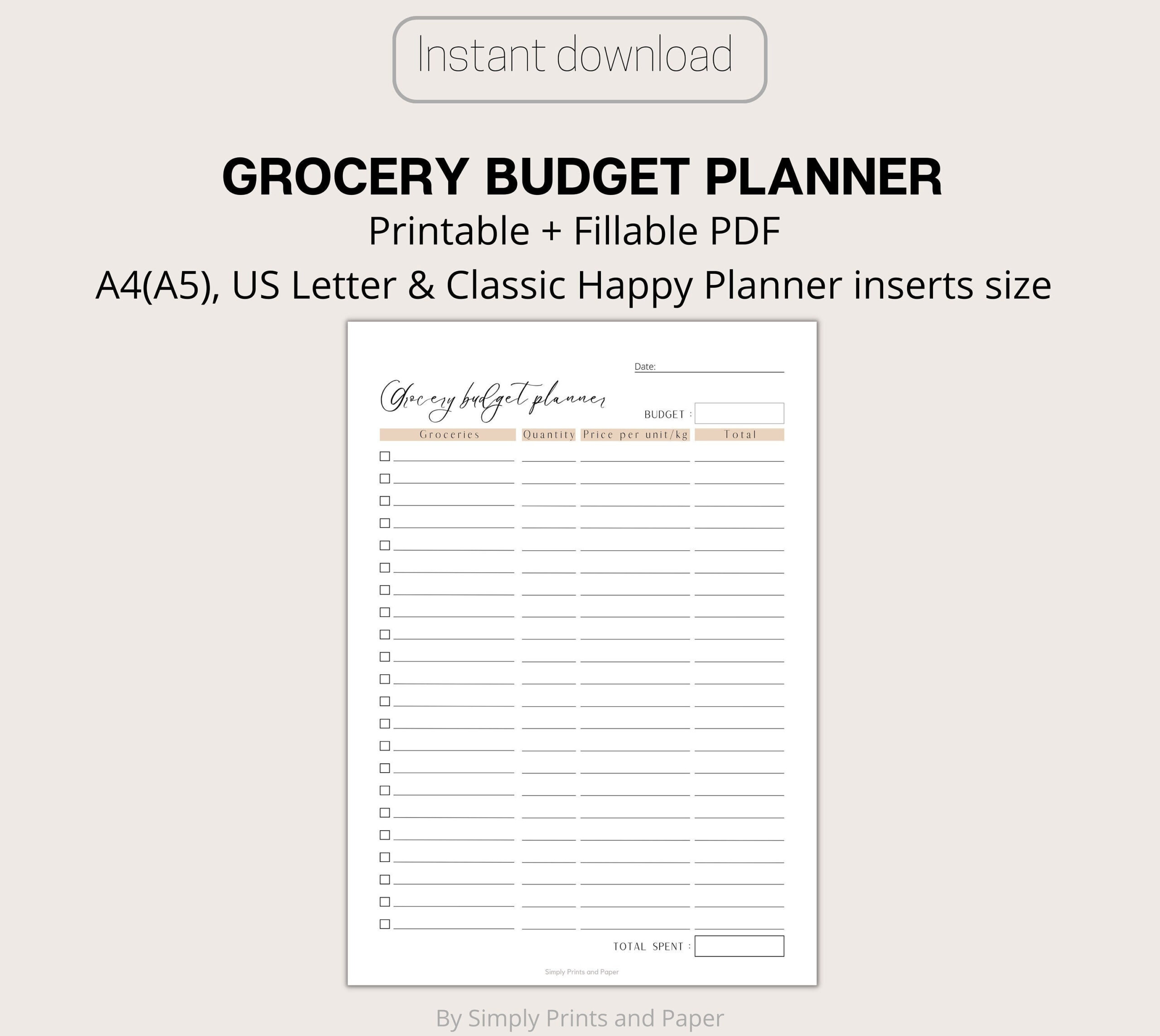 sample grocery budget template sample grocery budget template