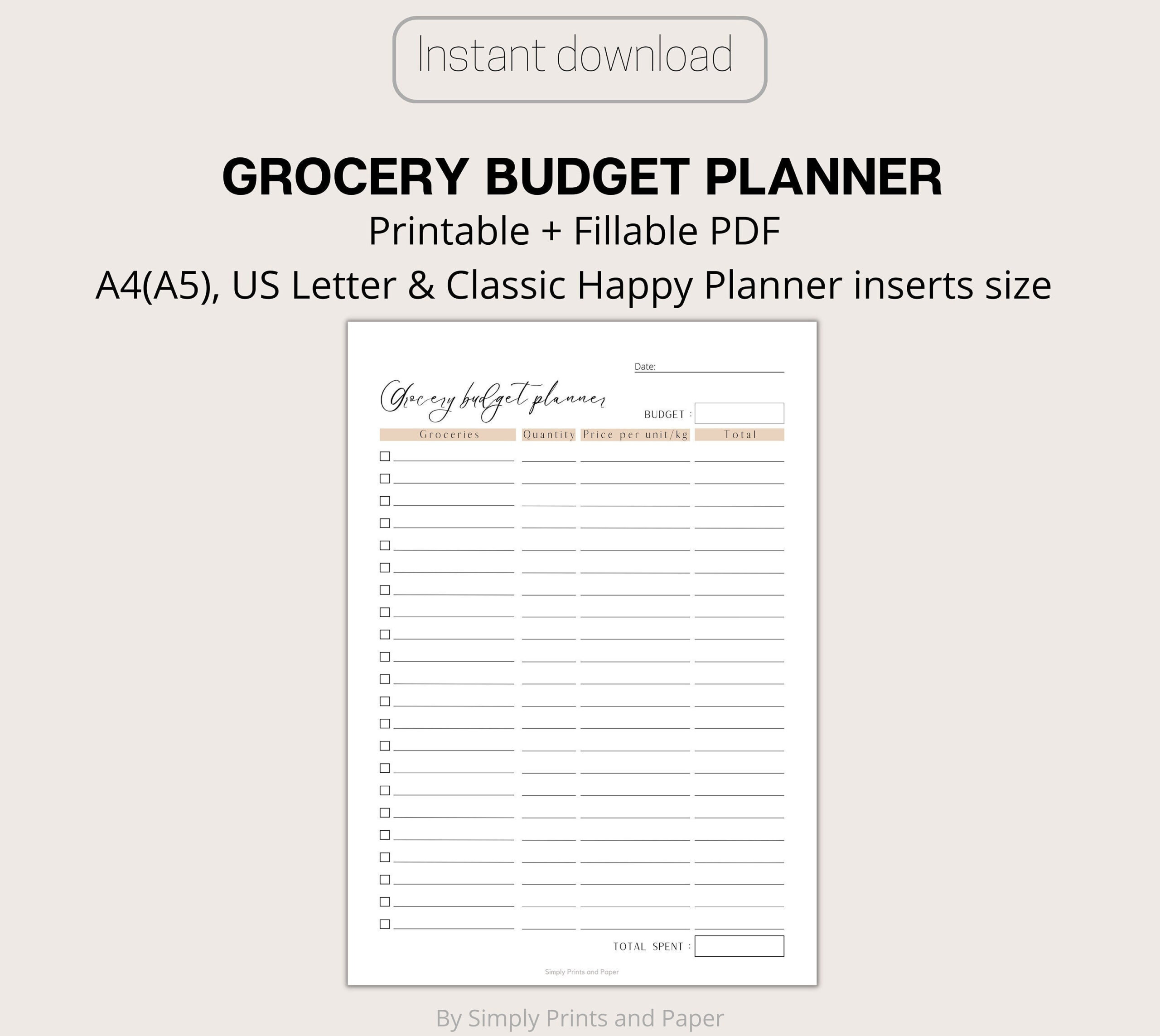 sample food budget template sample food budget template
