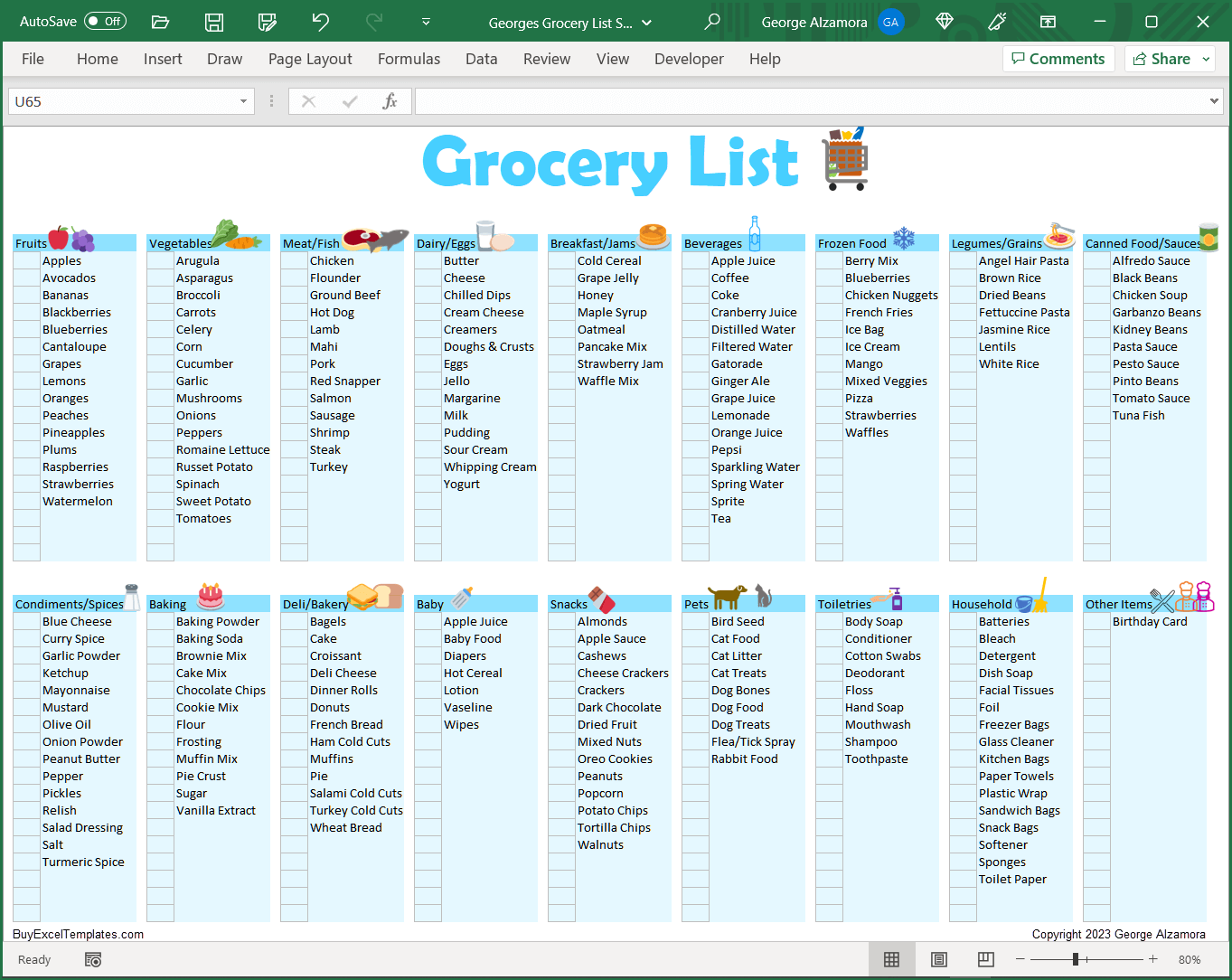 sample Grocery Price List Template sample Grocery Price List Template