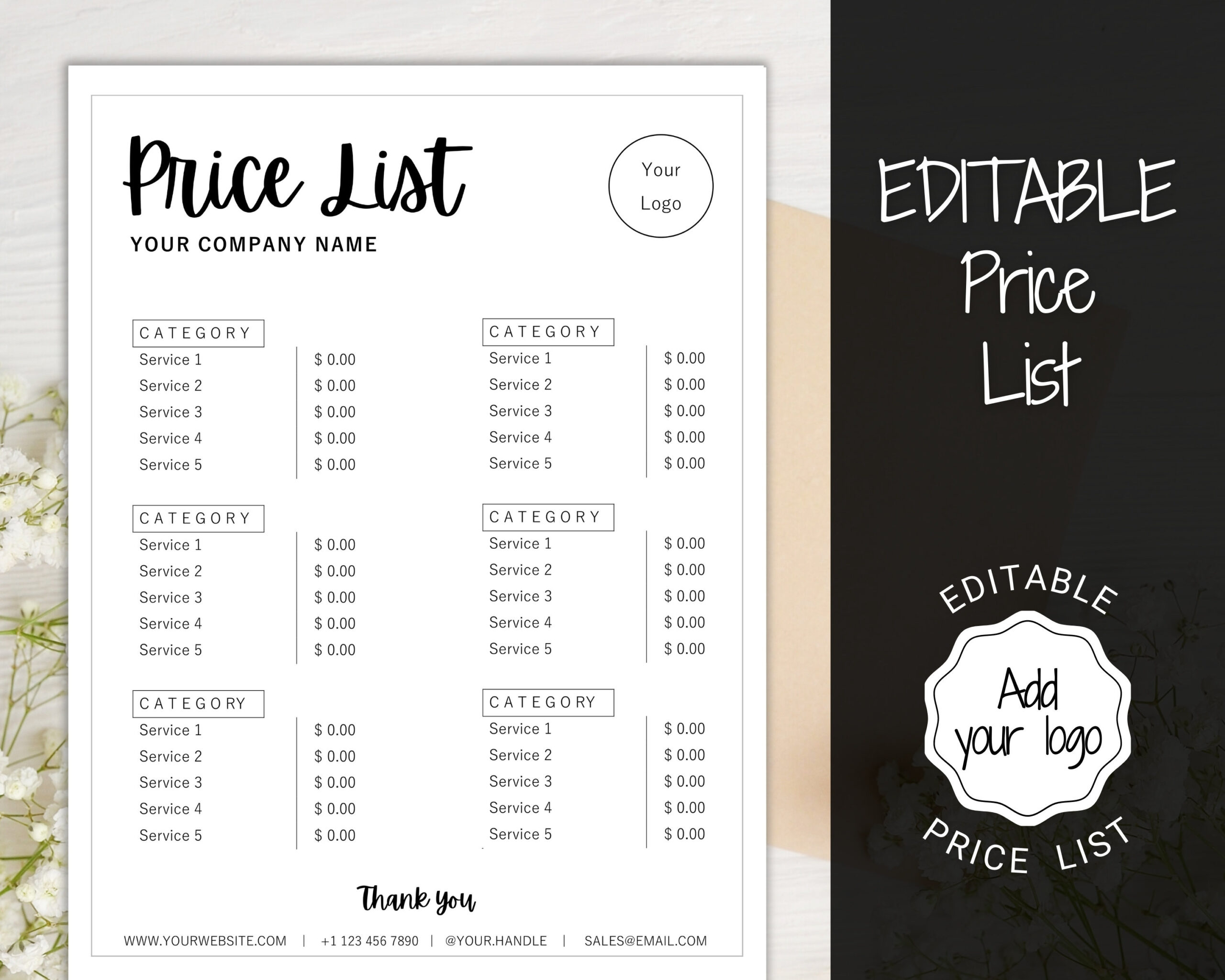 sample Hair Salon Price List Template sample Hair Salon Price List Template