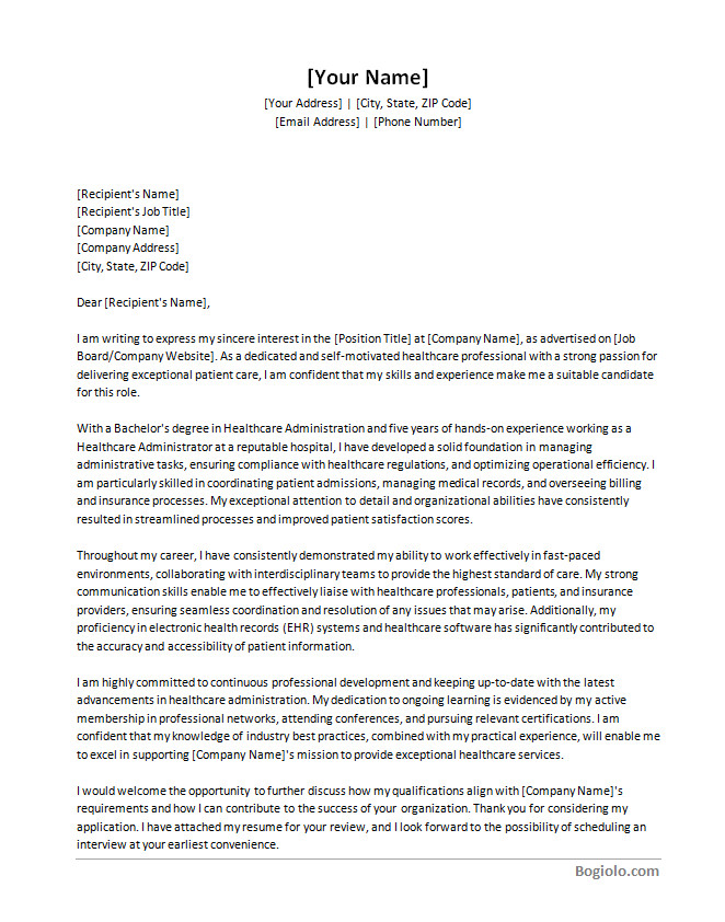 health care cover letter template Step-by-step walkthrough of populating details in a health care cover letter template
