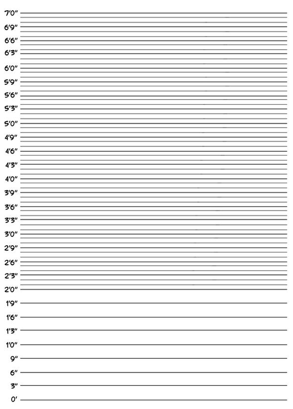 height chart template