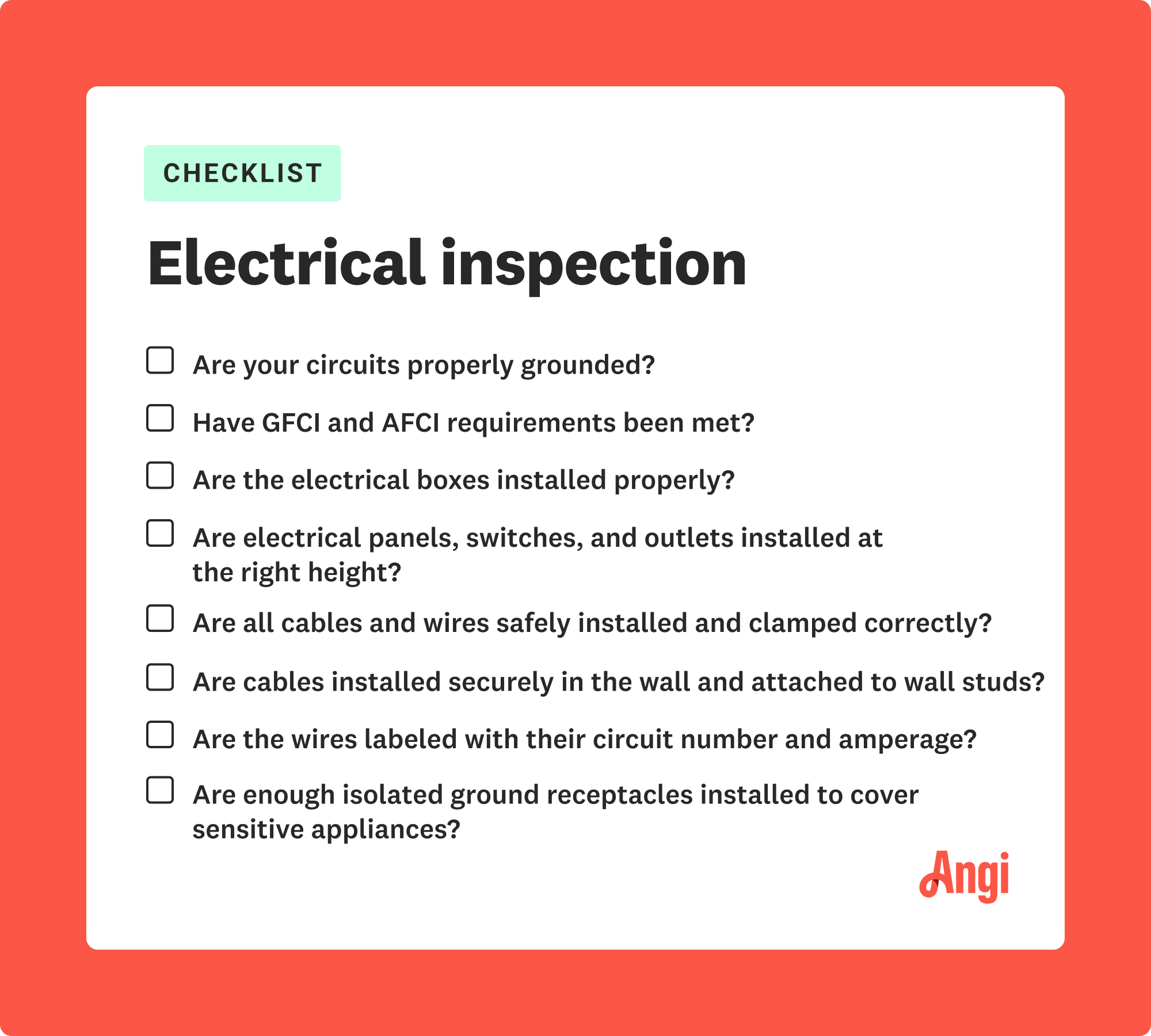 sample residential electrical inspection checklist template sample residential electrical inspection checklist template