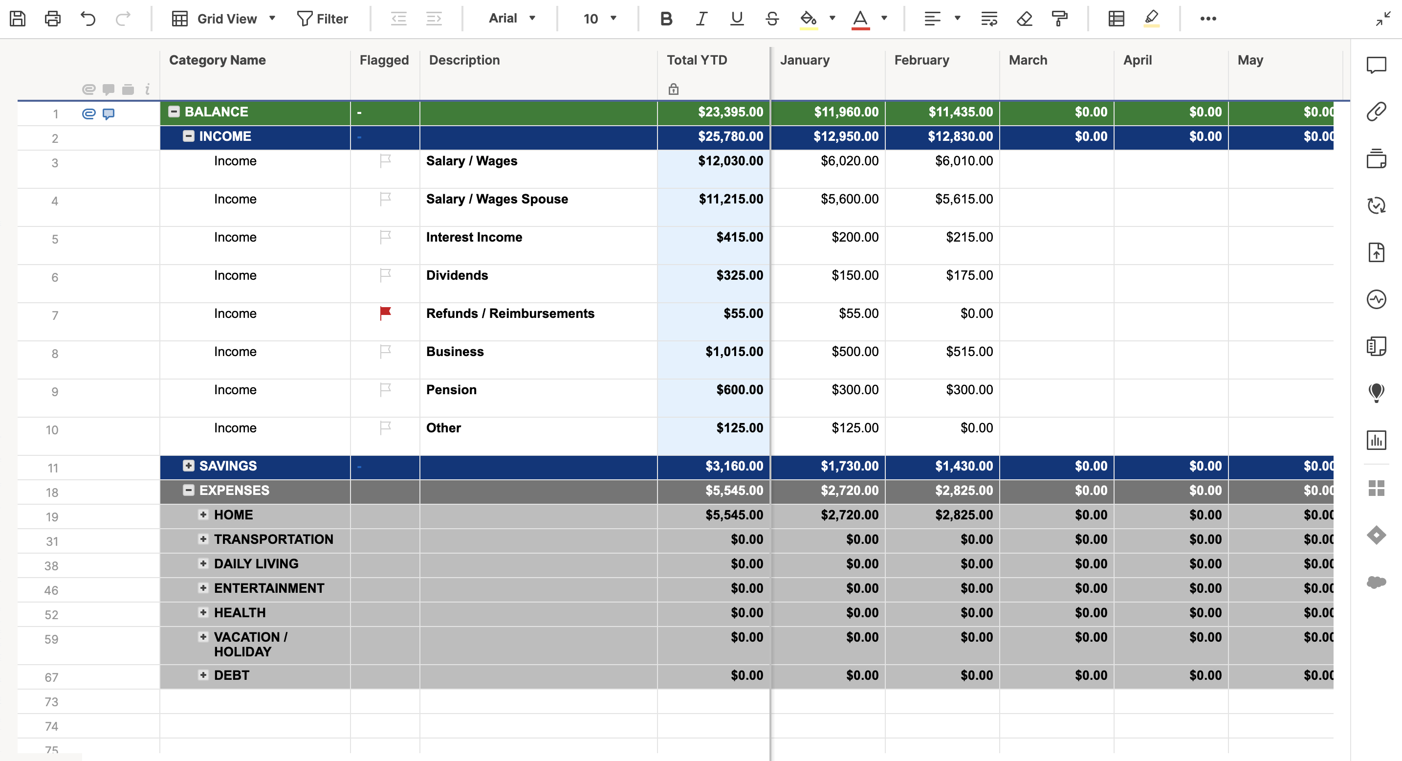 sample expense budget template sample expense budget template