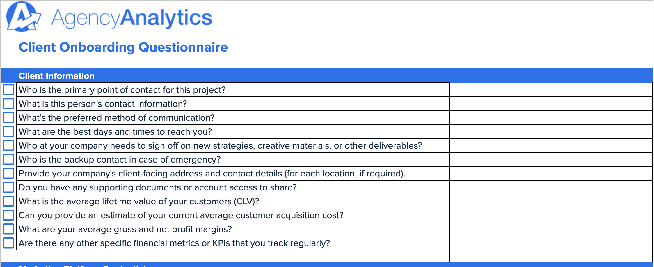 sample client onboarding checklist template sample client onboarding checklist template