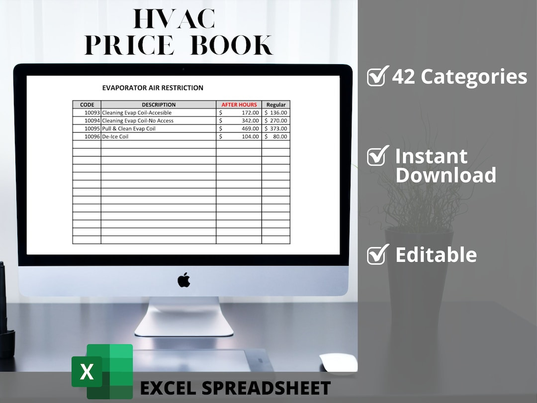 sample HVAC Price List Template sample HVAC Price List Template