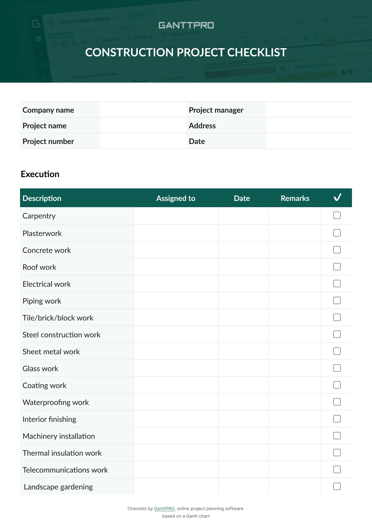 Key Stages of Construction Project Checklist Key Stages of Construction Project Checklist