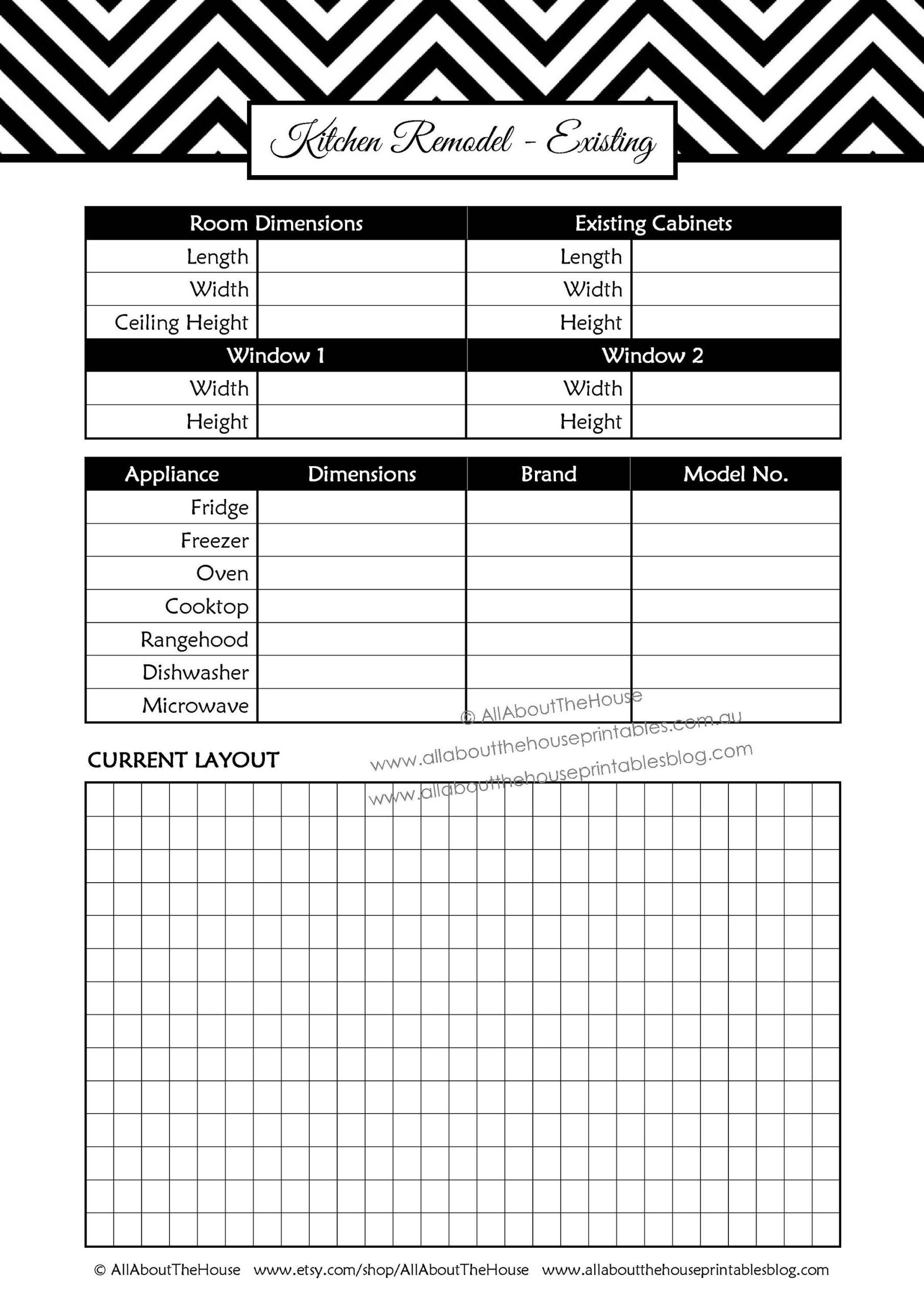 sample kitchen remodel checklist template sample kitchen remodel checklist template