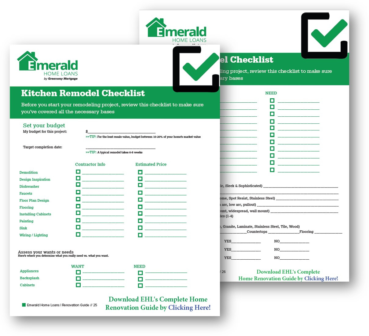sample kitchen remodel checklist template sample kitchen remodel checklist template