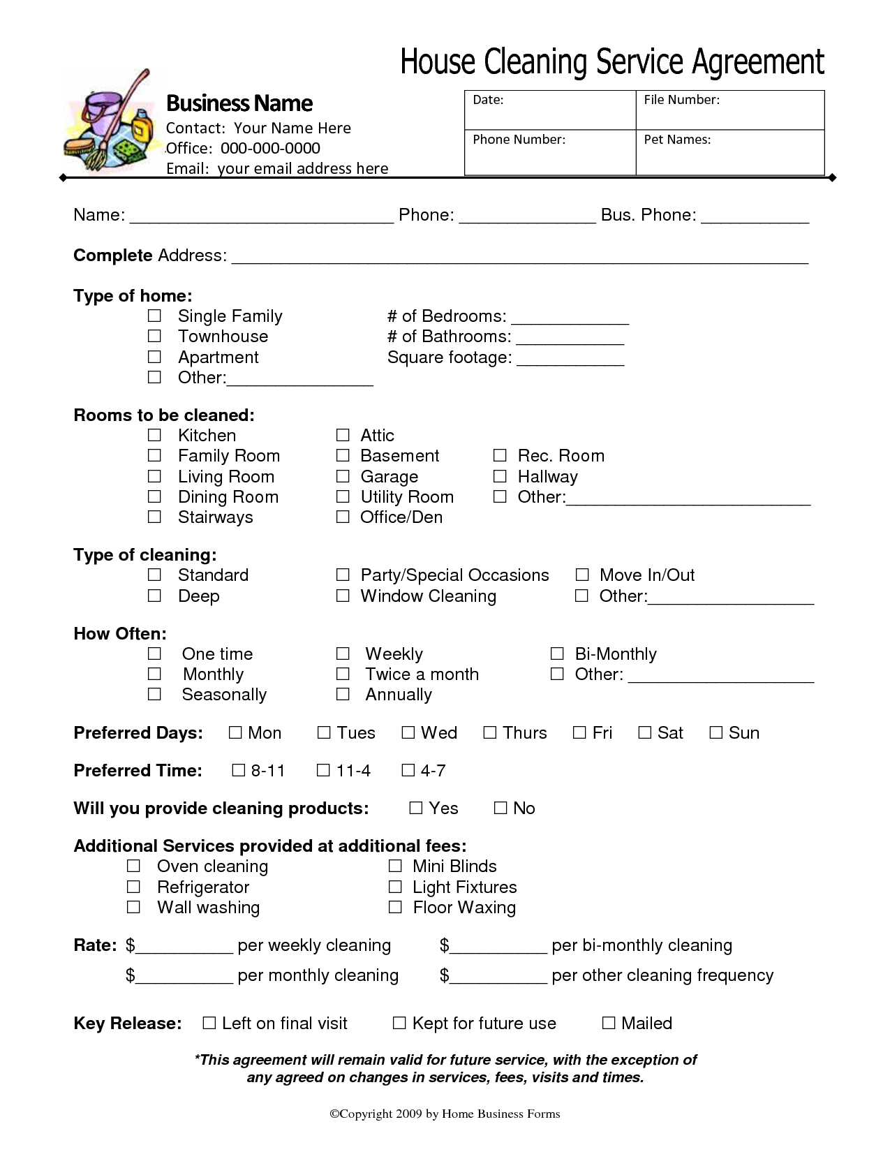 sample cleaning service agreement template sample cleaning service agreement template