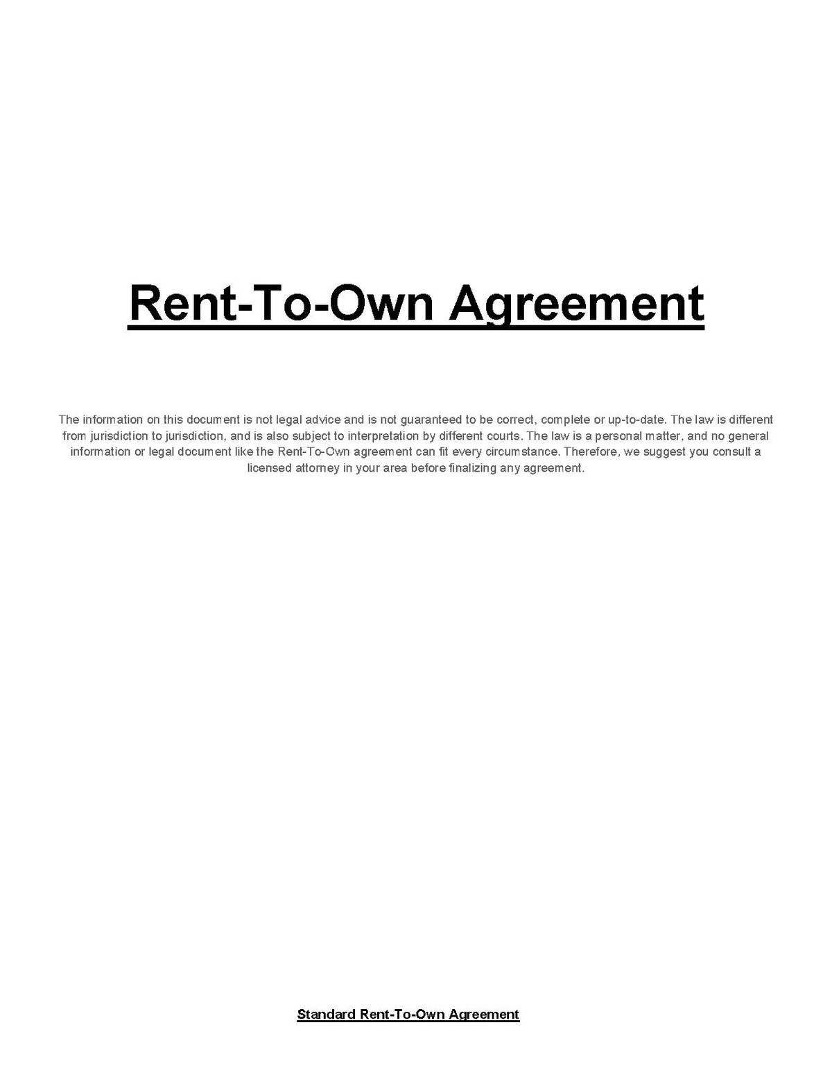 sample lease to own rental agreement template sample lease to own rental agreement template