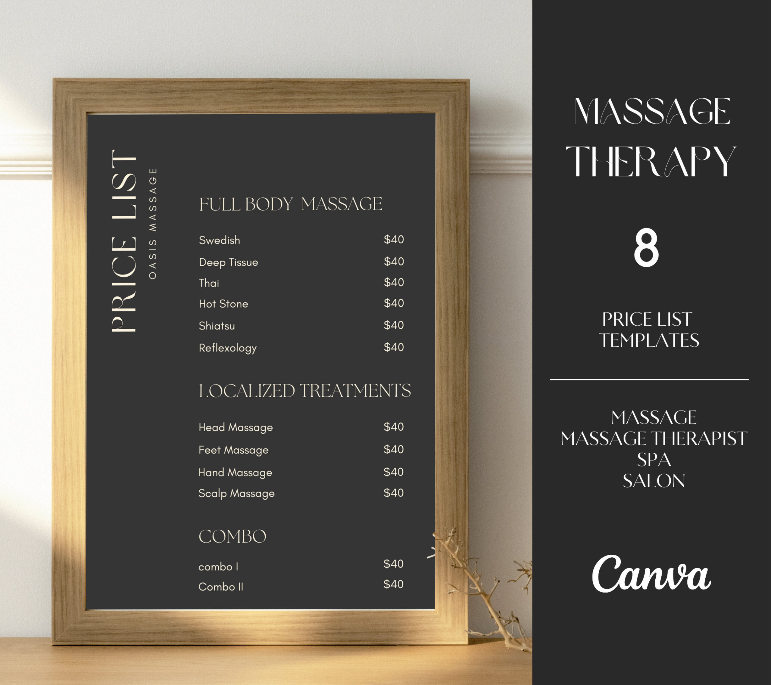 sample Massage Price List Template sample Massage Price List Template