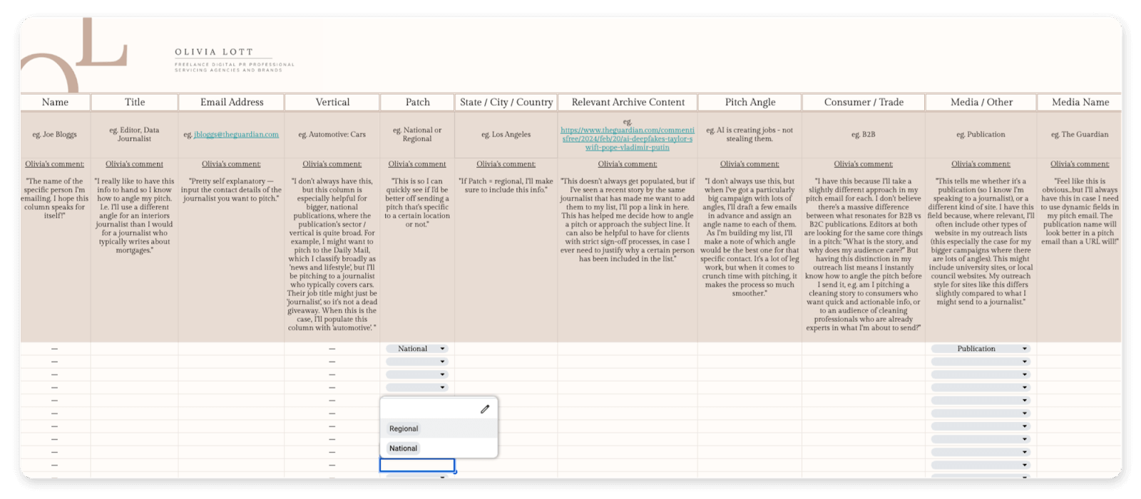Media List : Build Yours Like a Pro (With Template Examples) Media List : Build Yours Like a Pro (With Template Examples)