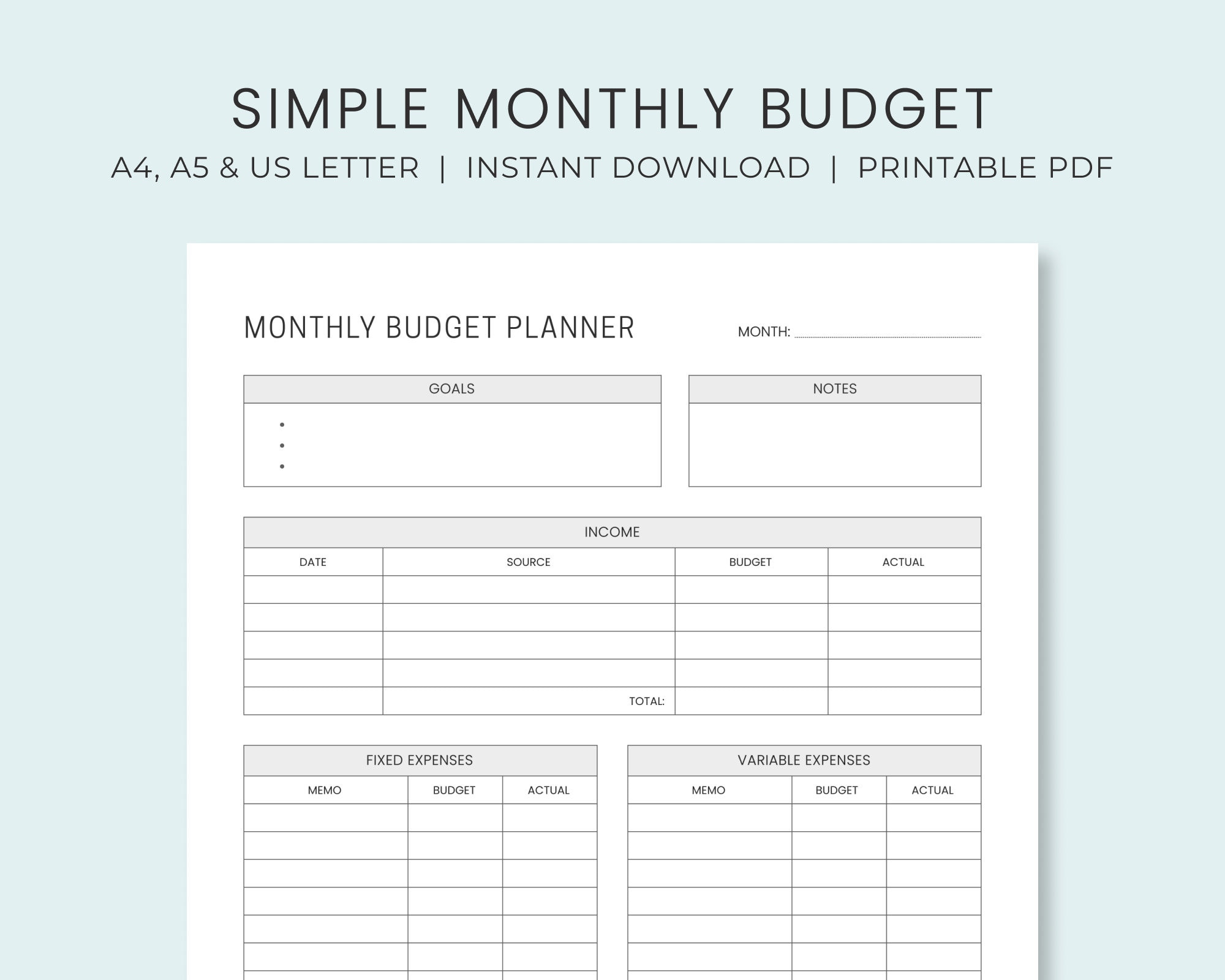 sample personal monthly budget template sample personal monthly budget template