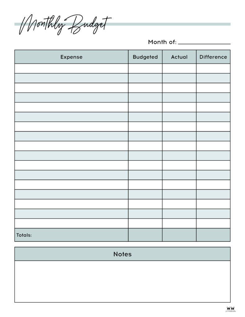 sample blank monthly budget template sample blank monthly budget template