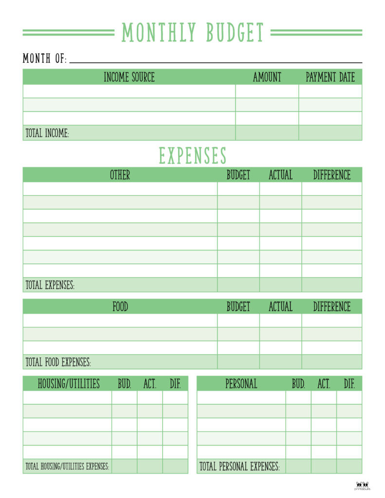 sample 6 month budget template sample 6 month budget template