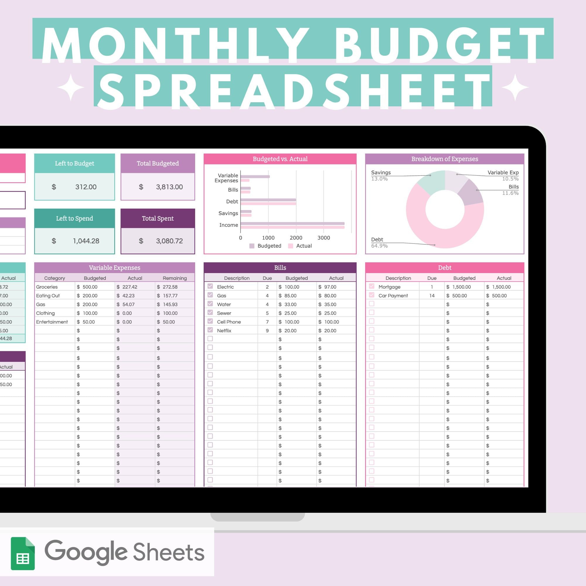 sample detailed monthly budget template sample detailed monthly budget template