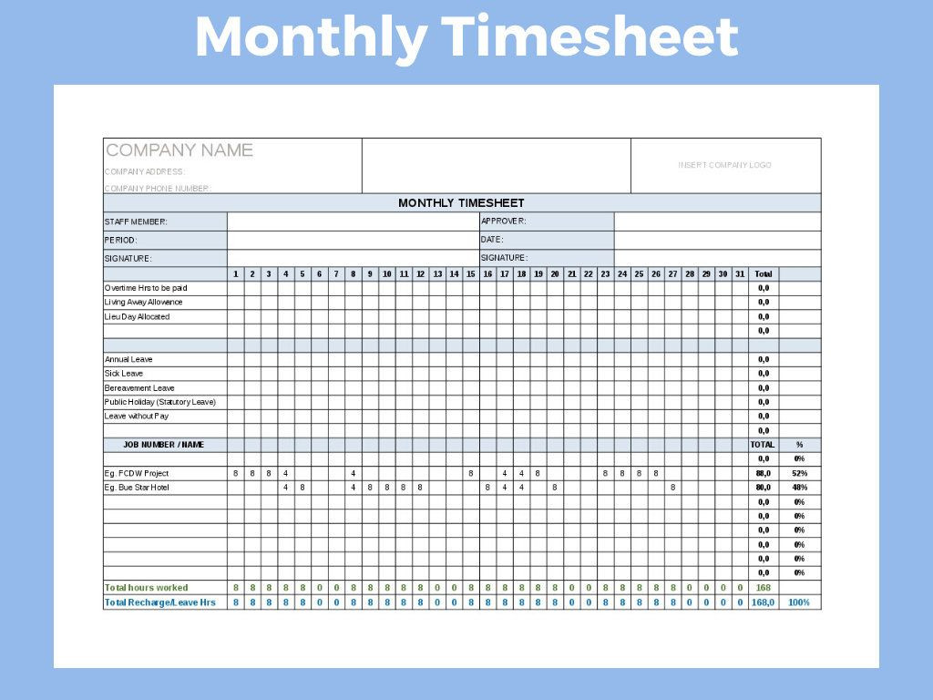 sample project timesheet template sample project timesheet template