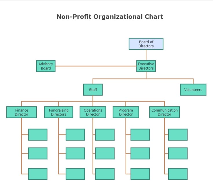 nonprofit organization chart template sample nonprofit organization chart template sample