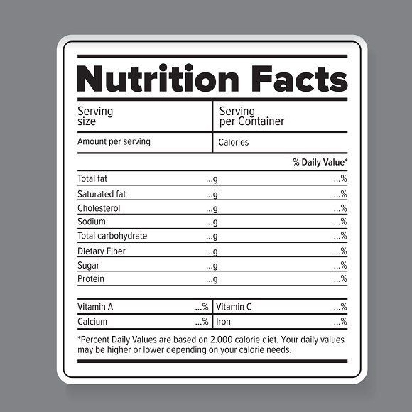 nutrition chart template sample nutrition chart template sample