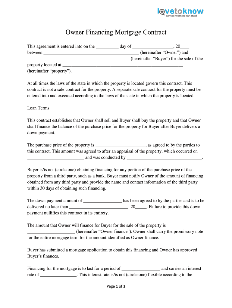 sample seller financing agreement template sample seller financing agreement template