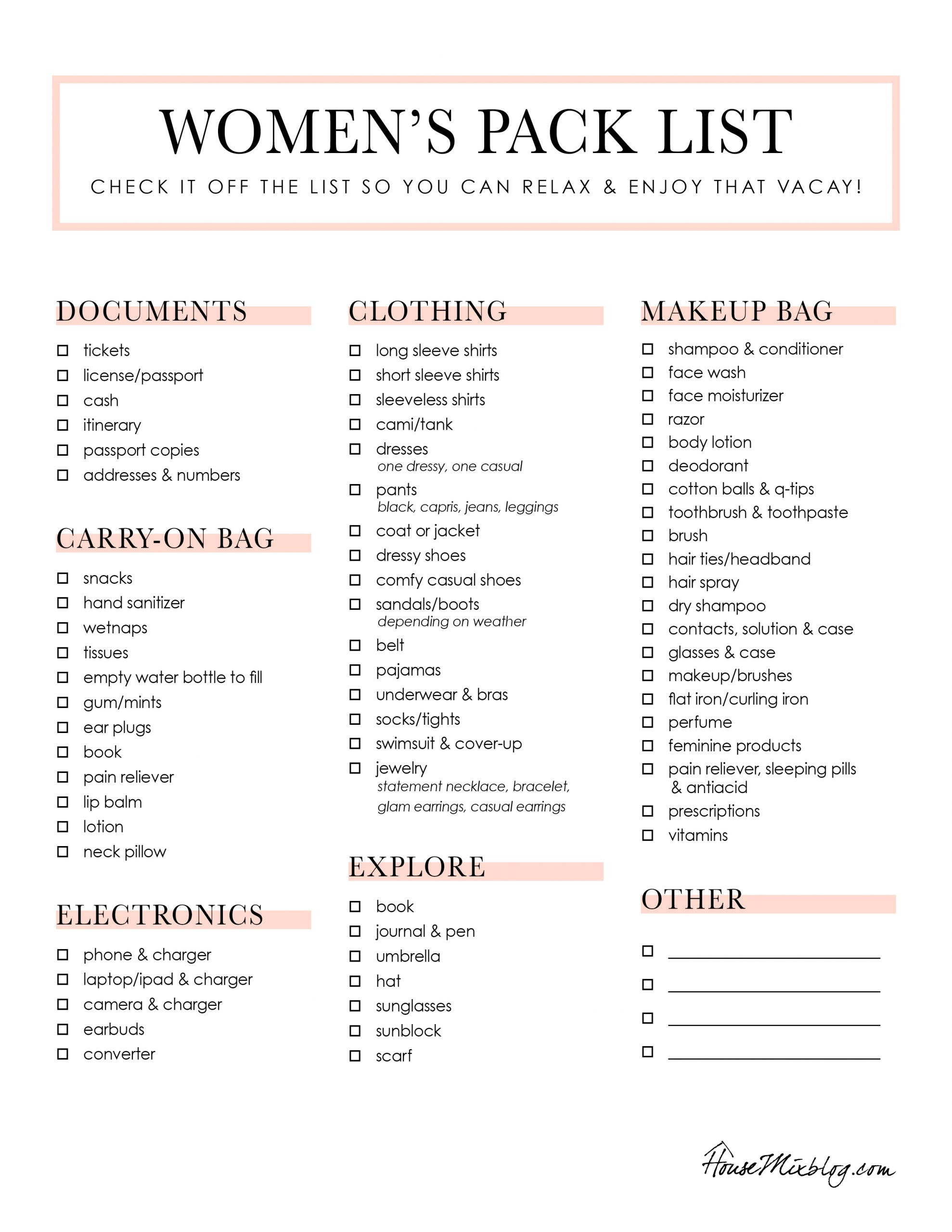 Packing hacks + printable checklists – House Mix Packing hacks + printable checklists – House Mix