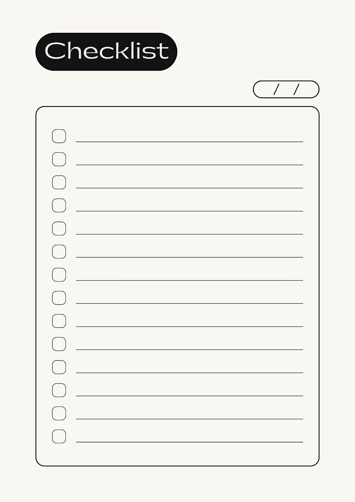 sample blank checklist template sample blank checklist template