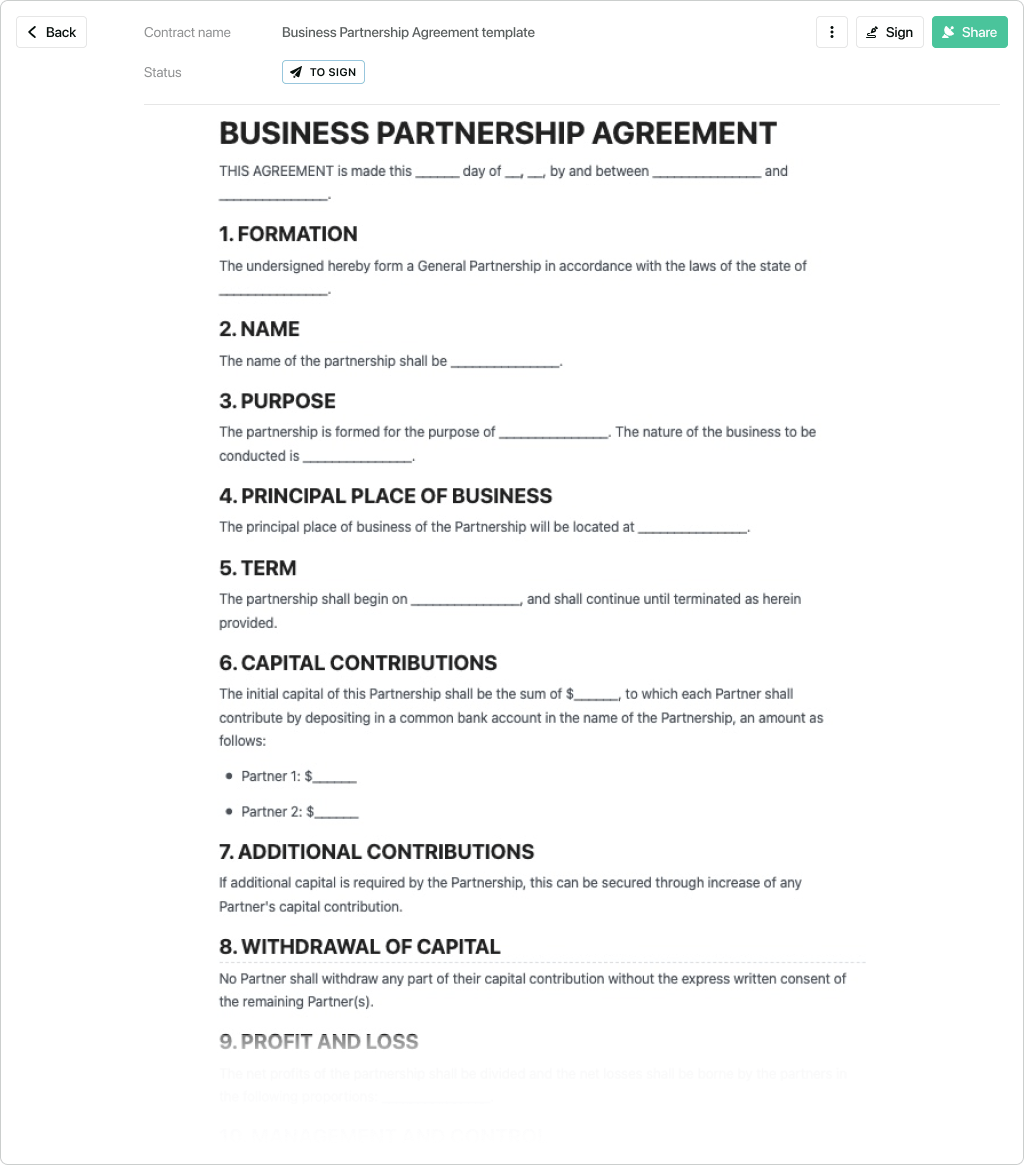 sample general partnership agreement template sample general partnership agreement template