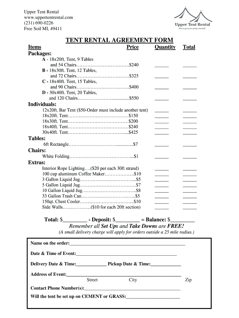 sample party rental agreement template sample party rental agreement template