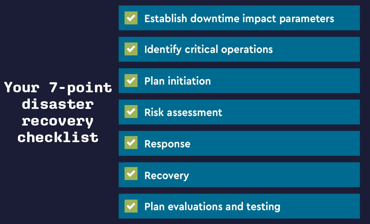 sample disaster recovery checklist template sample disaster recovery checklist template