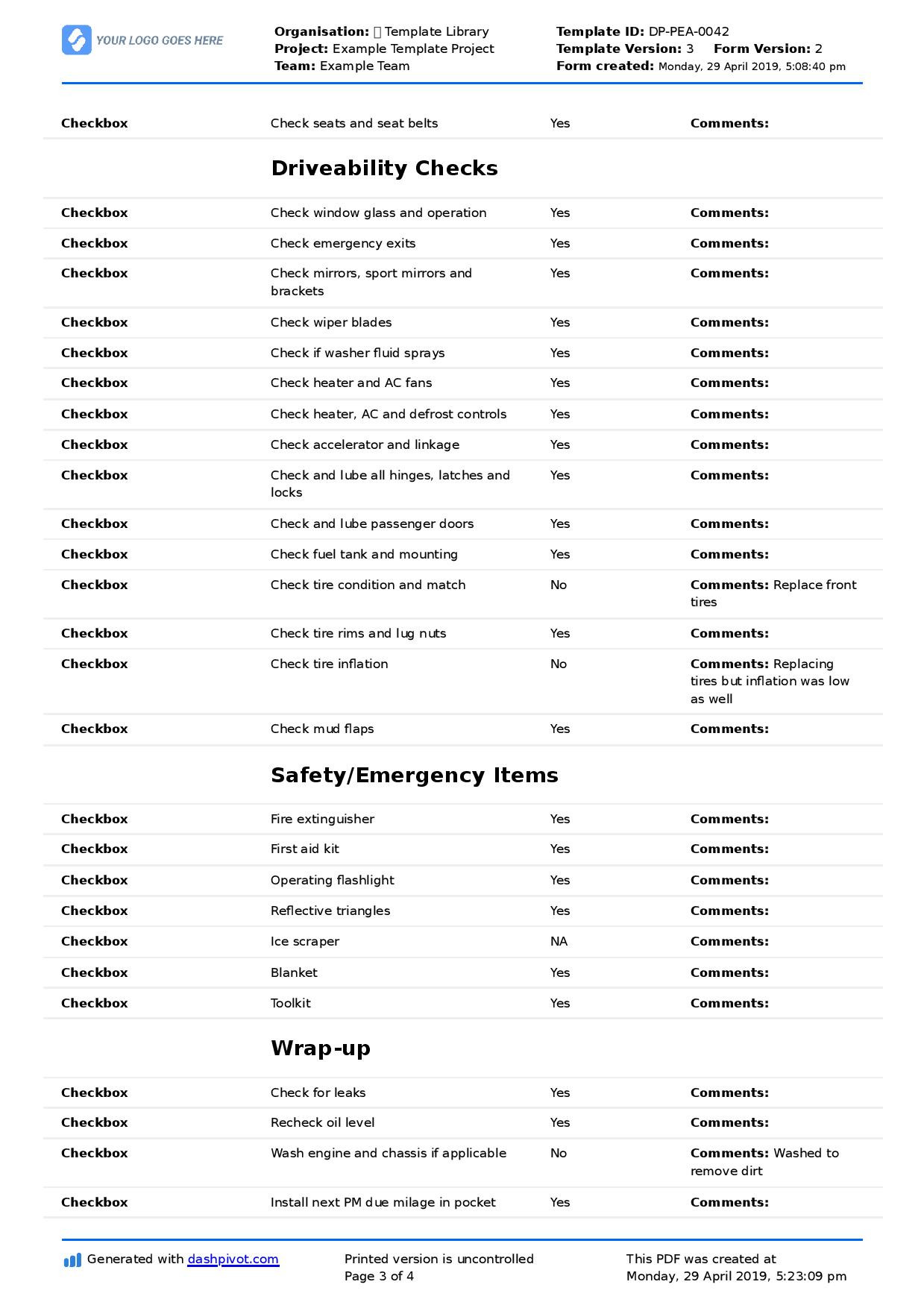 Preventative Maintenance Checklist for Trucks: Diesel, semi trucks Preventative Maintenance Checklist for Trucks: Diesel, semi trucks