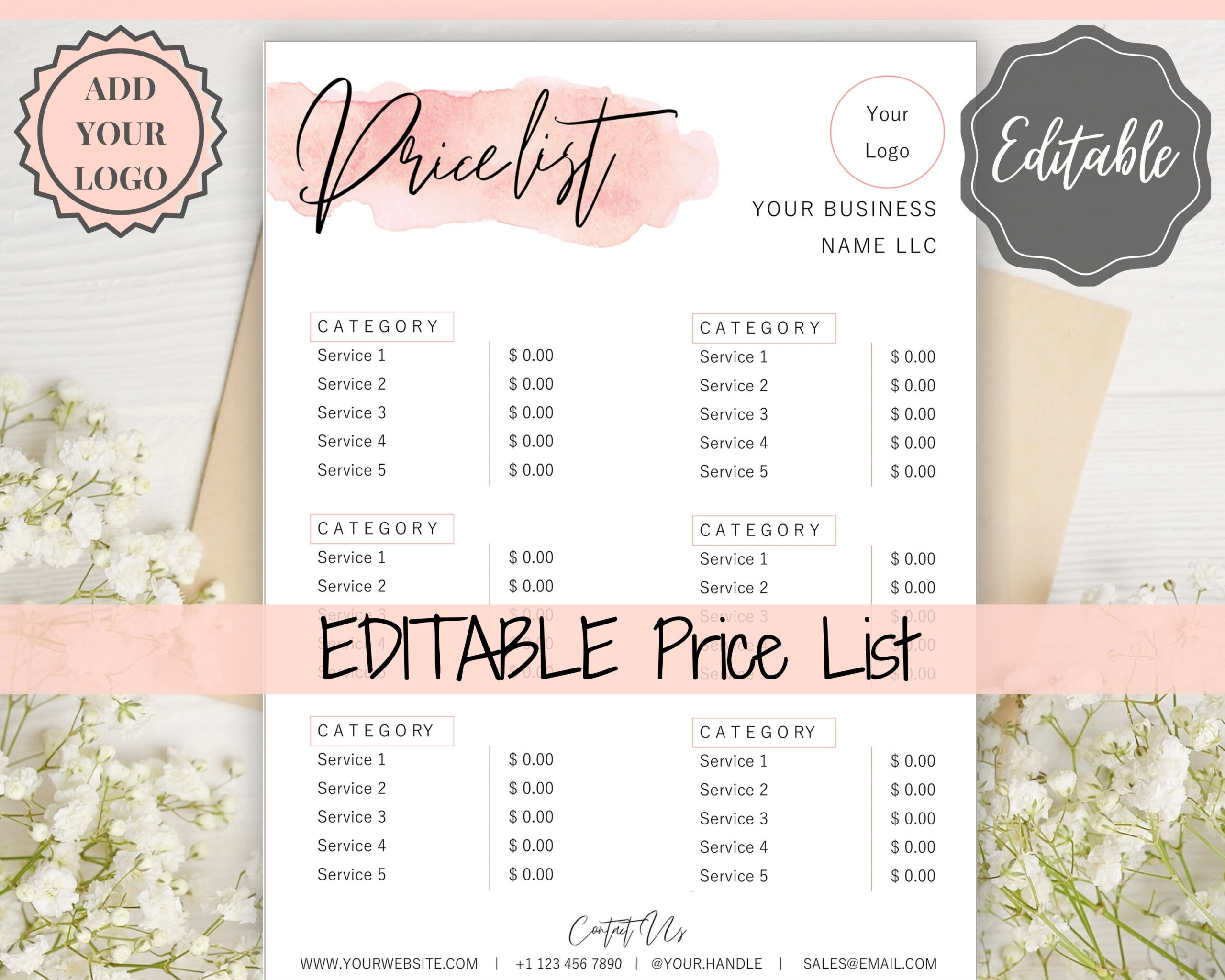 sample Hair Salon Price List Template sample Hair Salon Price List Template
