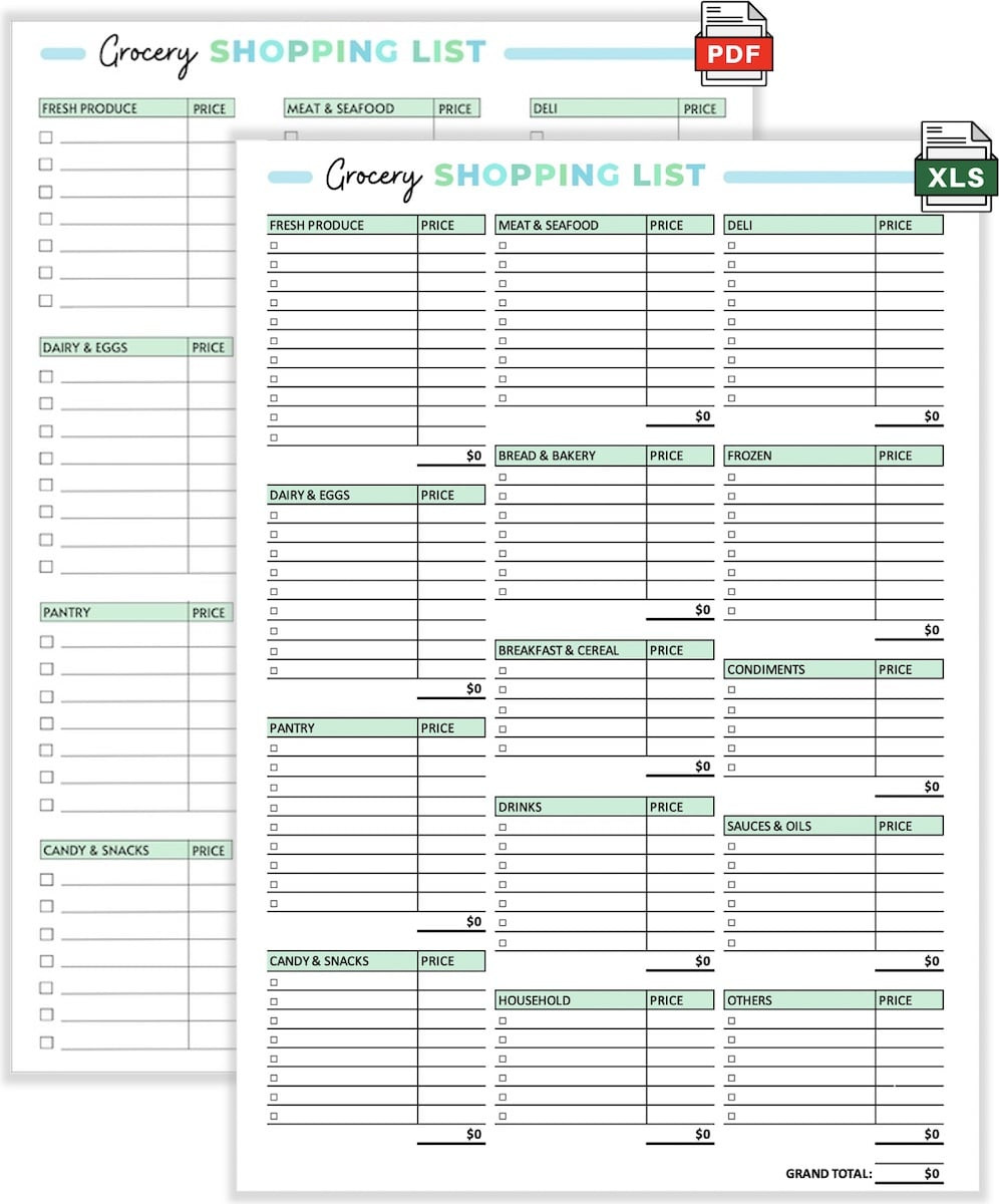 sample Grocery Price List Template sample Grocery Price List Template