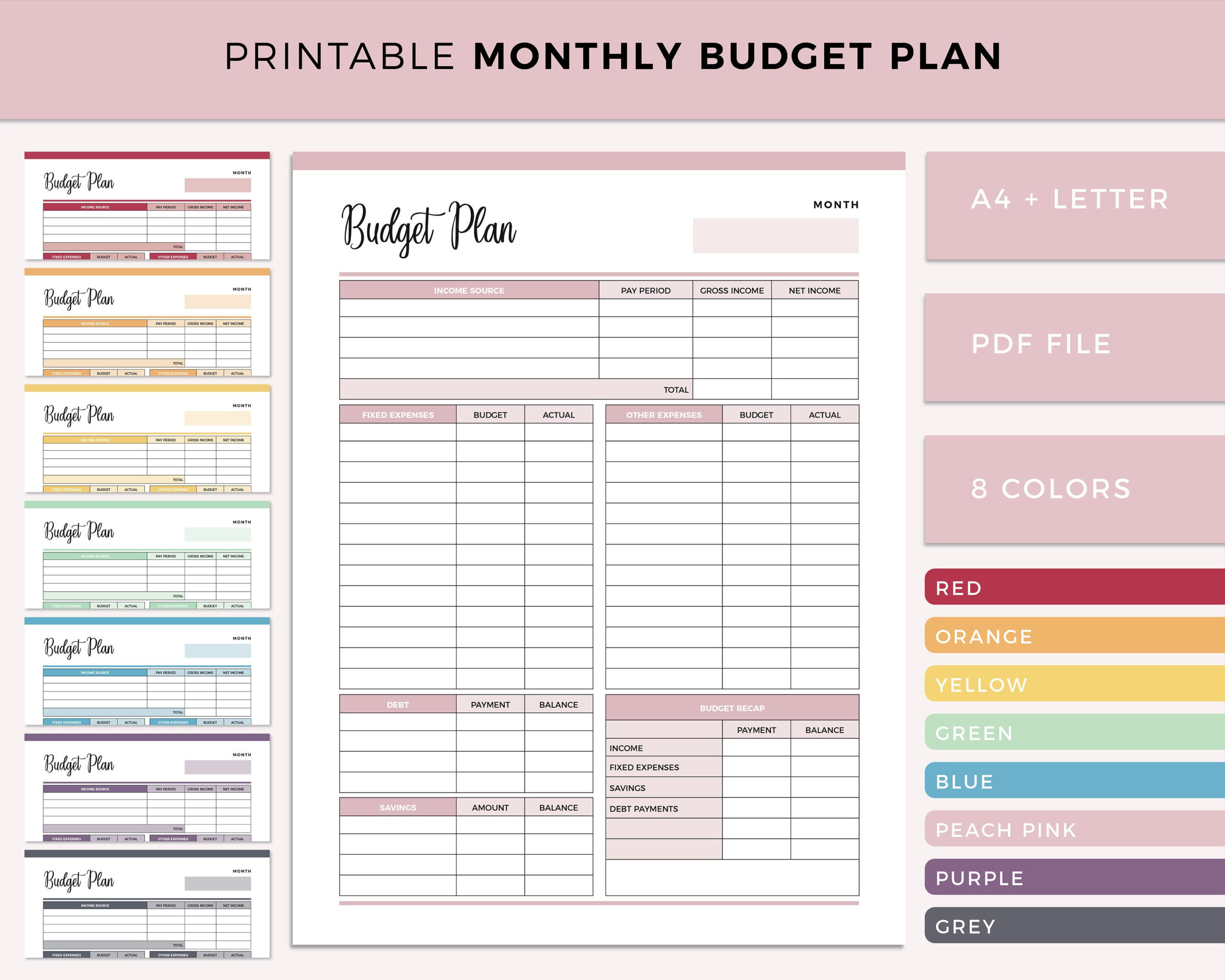 sample monthly financial budget template sample monthly financial budget template