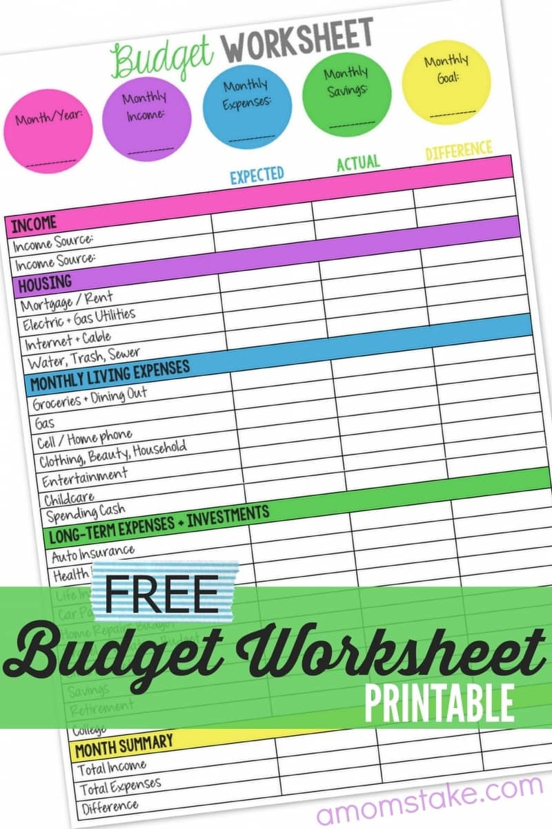 sample single mom budget template sample single mom budget template