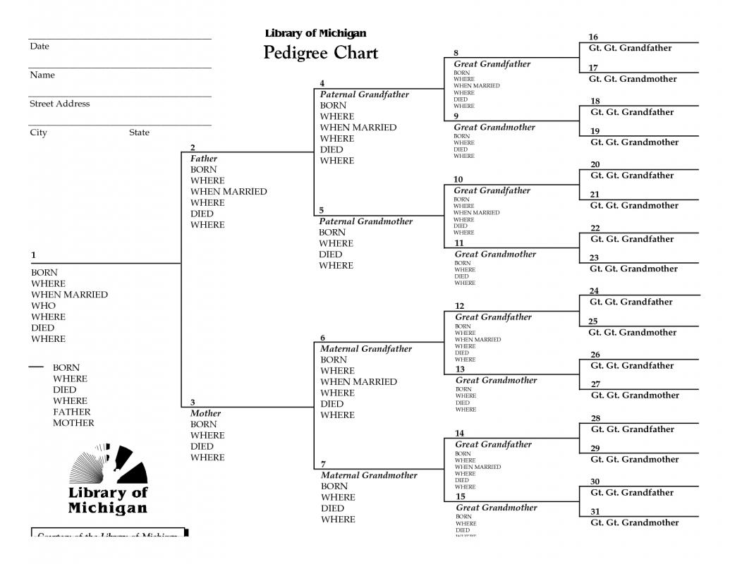 printable pedigree chart template example printable pedigree chart template example