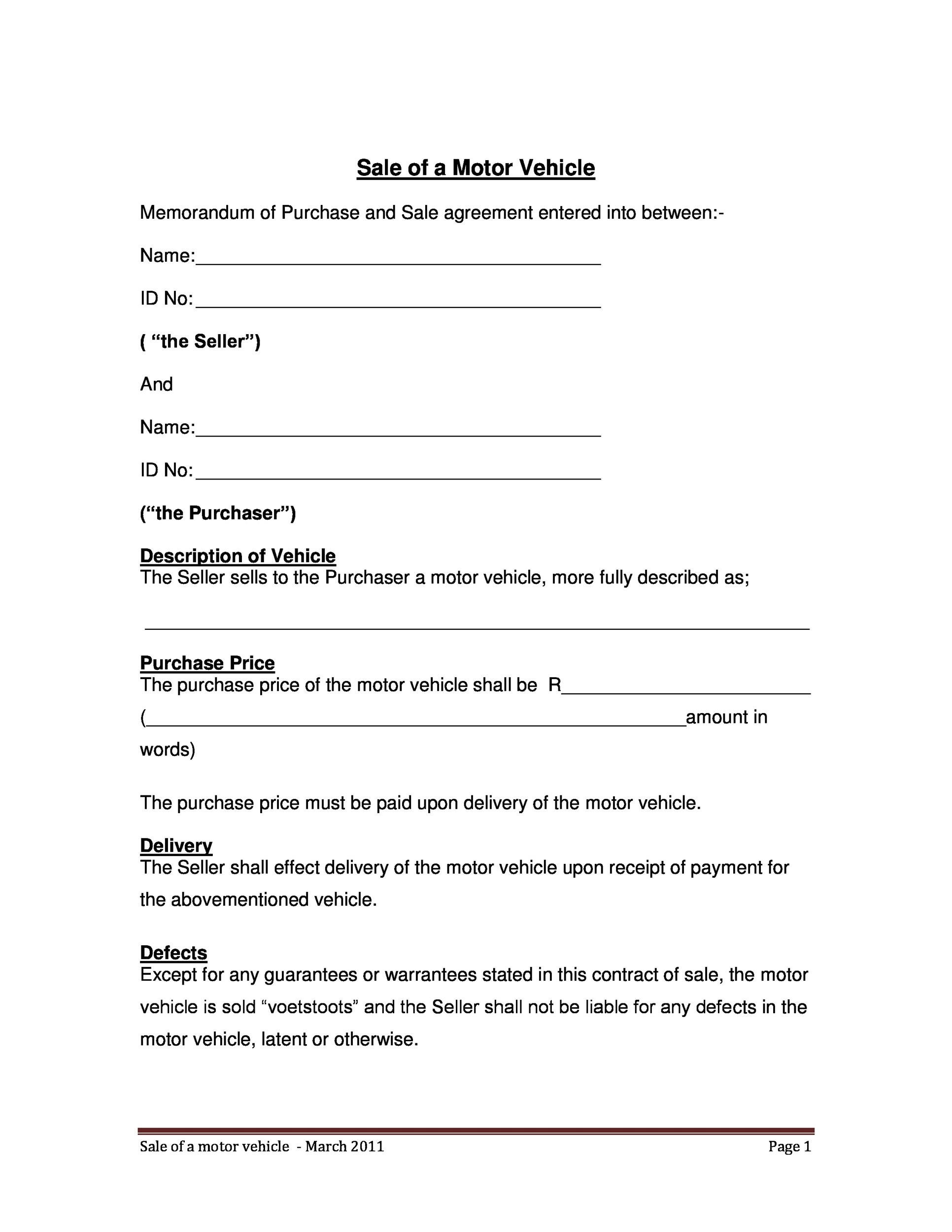 sample car buying agreement template sample car buying agreement template