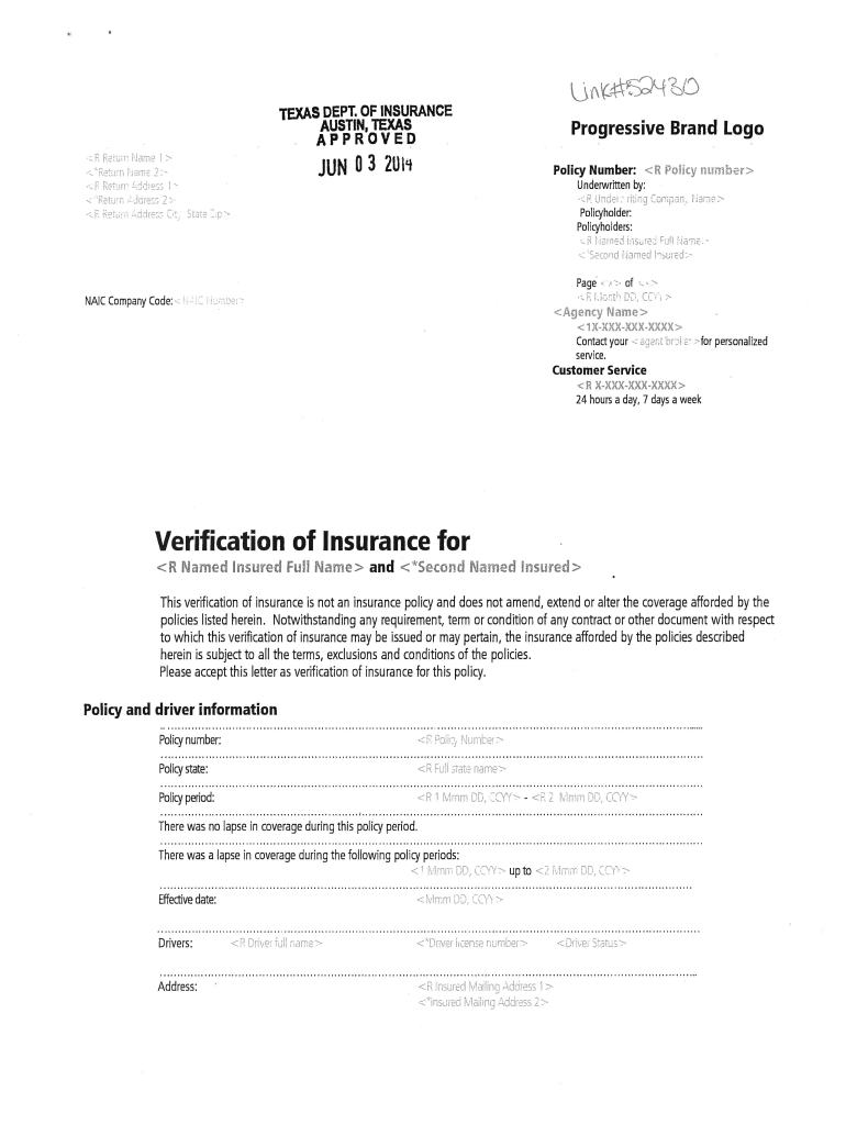 Progressive Lienholder Verification - Fill Online, Printable Progressive Lienholder Verification - Fill Online, Printable