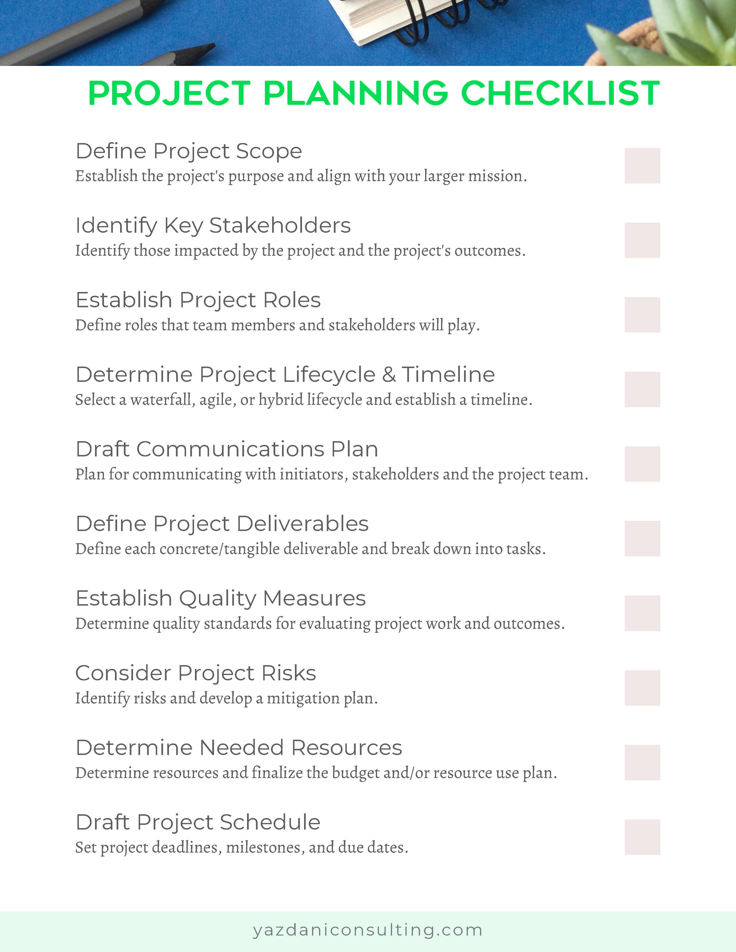 sample project checklist template sample project checklist template