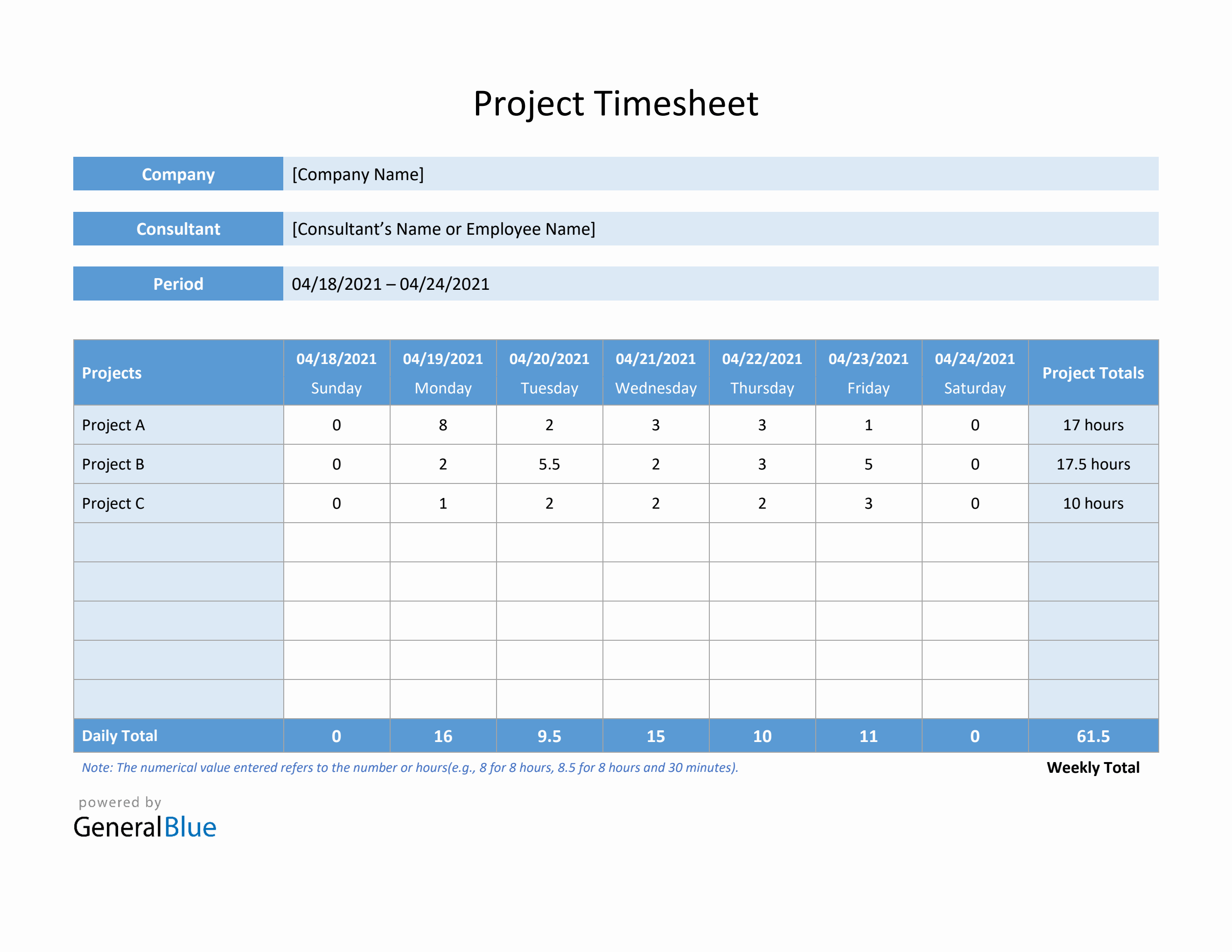 sample project timesheet template sample project timesheet template