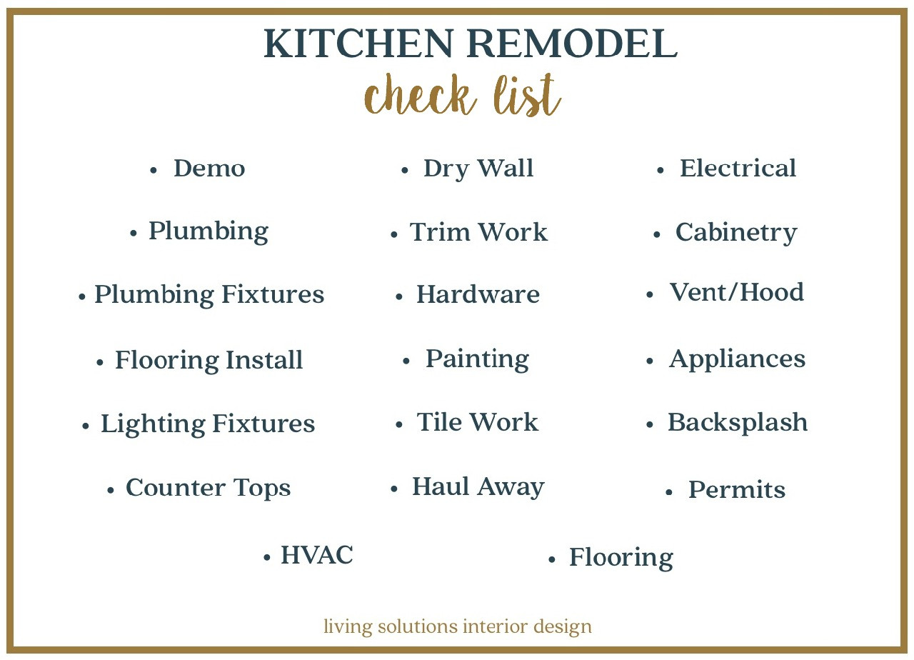 sample kitchen remodel checklist template sample kitchen remodel checklist template