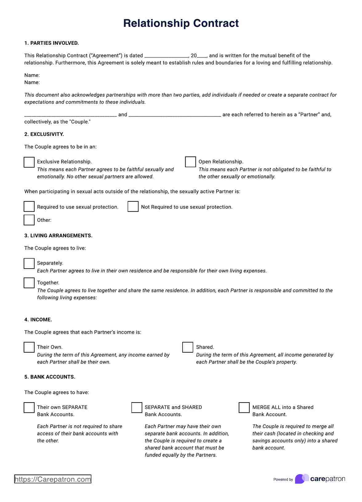 sample relationship agreement template sample relationship agreement template