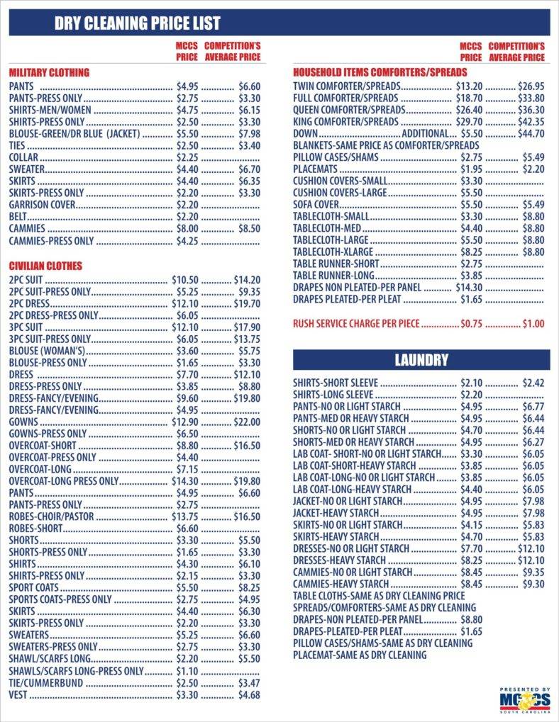 residential cleaning price list template residential cleaning price list template