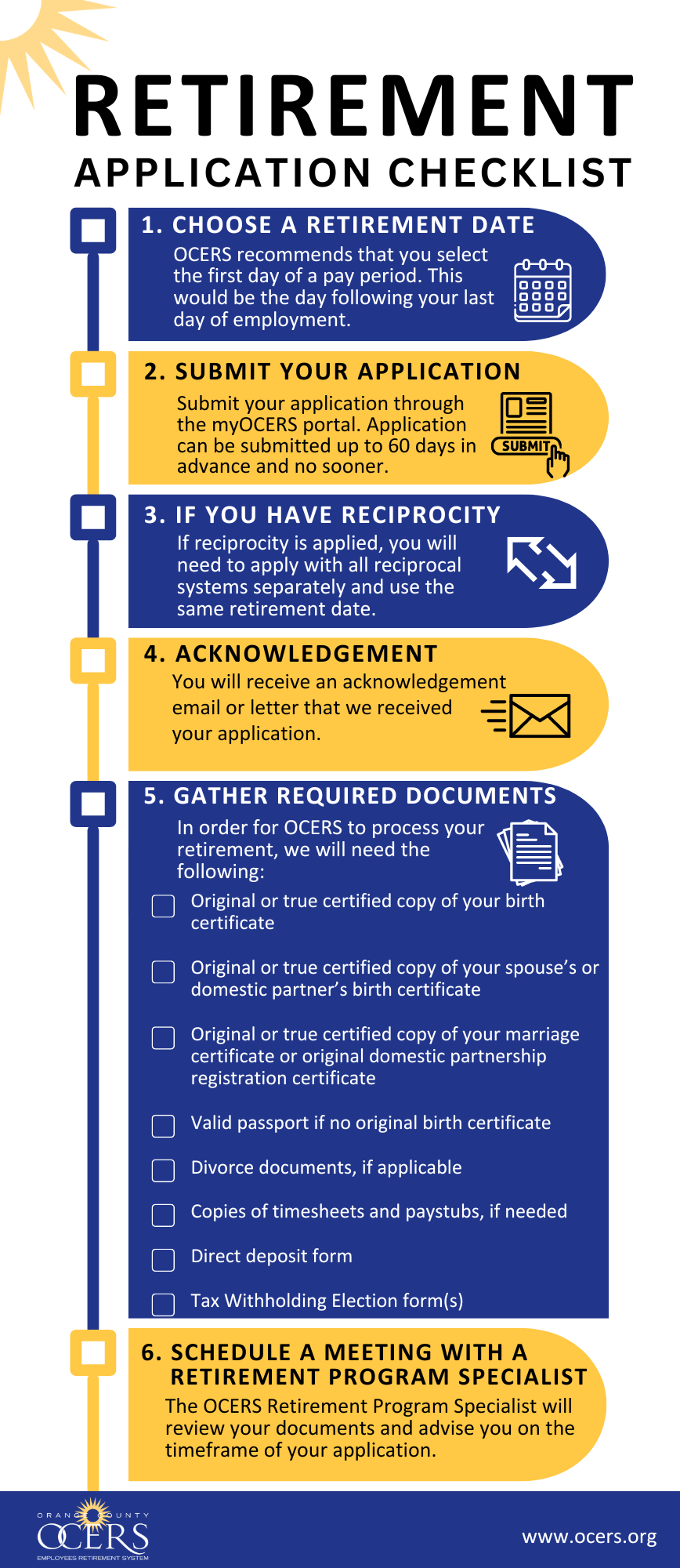 sample retirement checklist template sample retirement checklist template