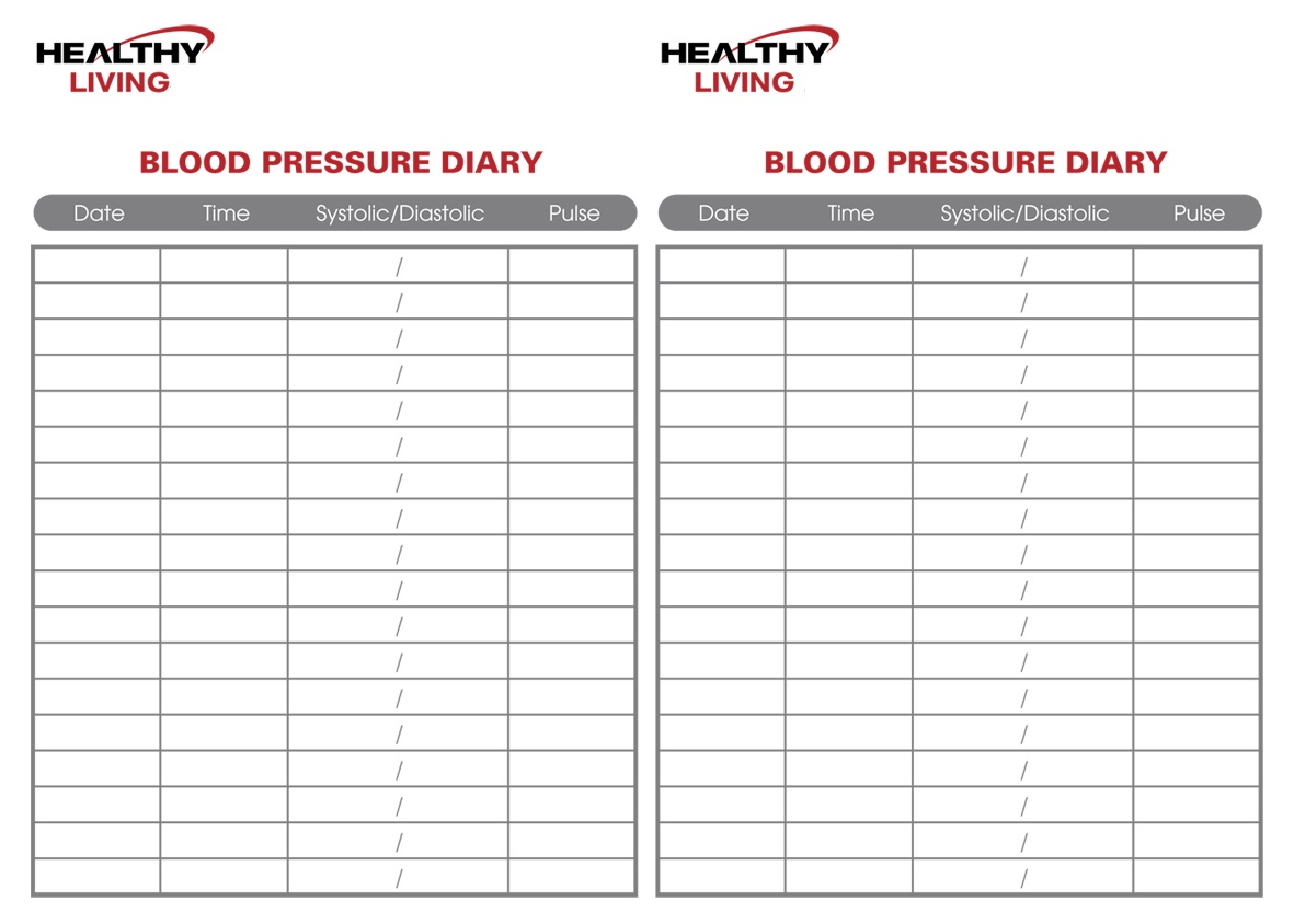 sample of blood pressure chart template sample of blood pressure chart template