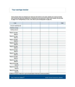 savings tracker