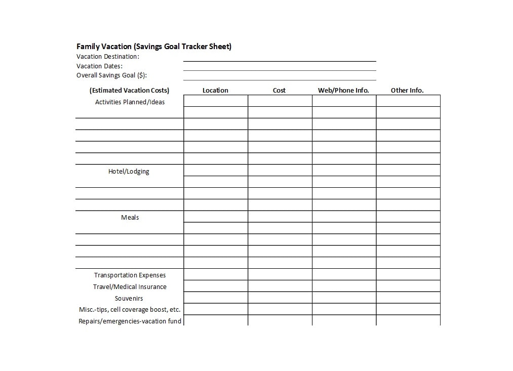 savings tracker savings tracker