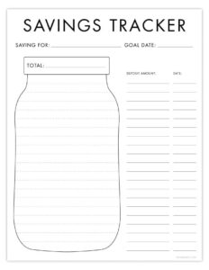 savings tracker