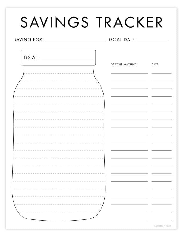 savings tracker