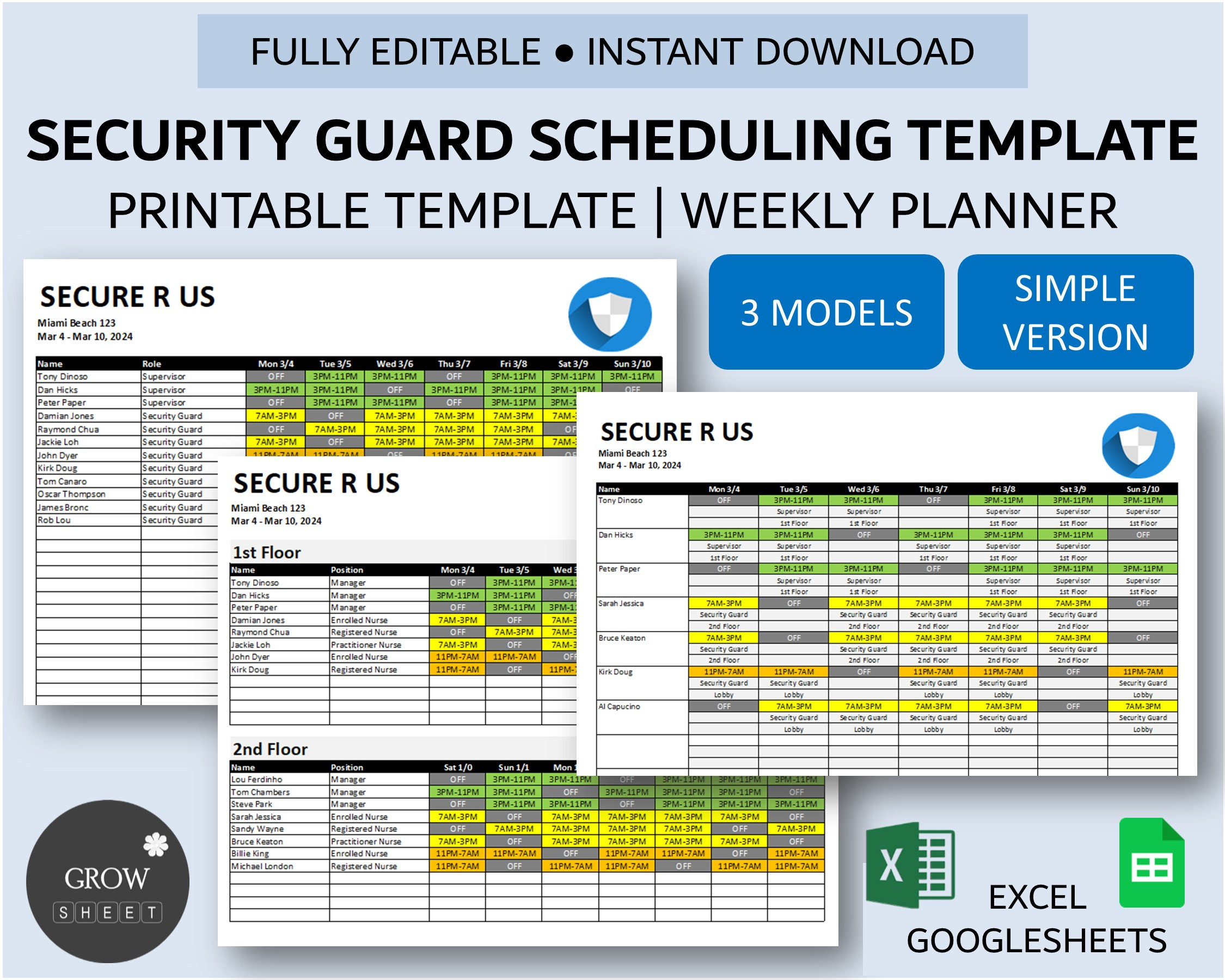 sample security guard timesheet template sample security guard timesheet template